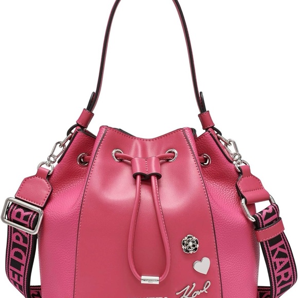 Karl Lagerfeld Handbags - NWT Karl Lagerfeld Pink Bucket Bag